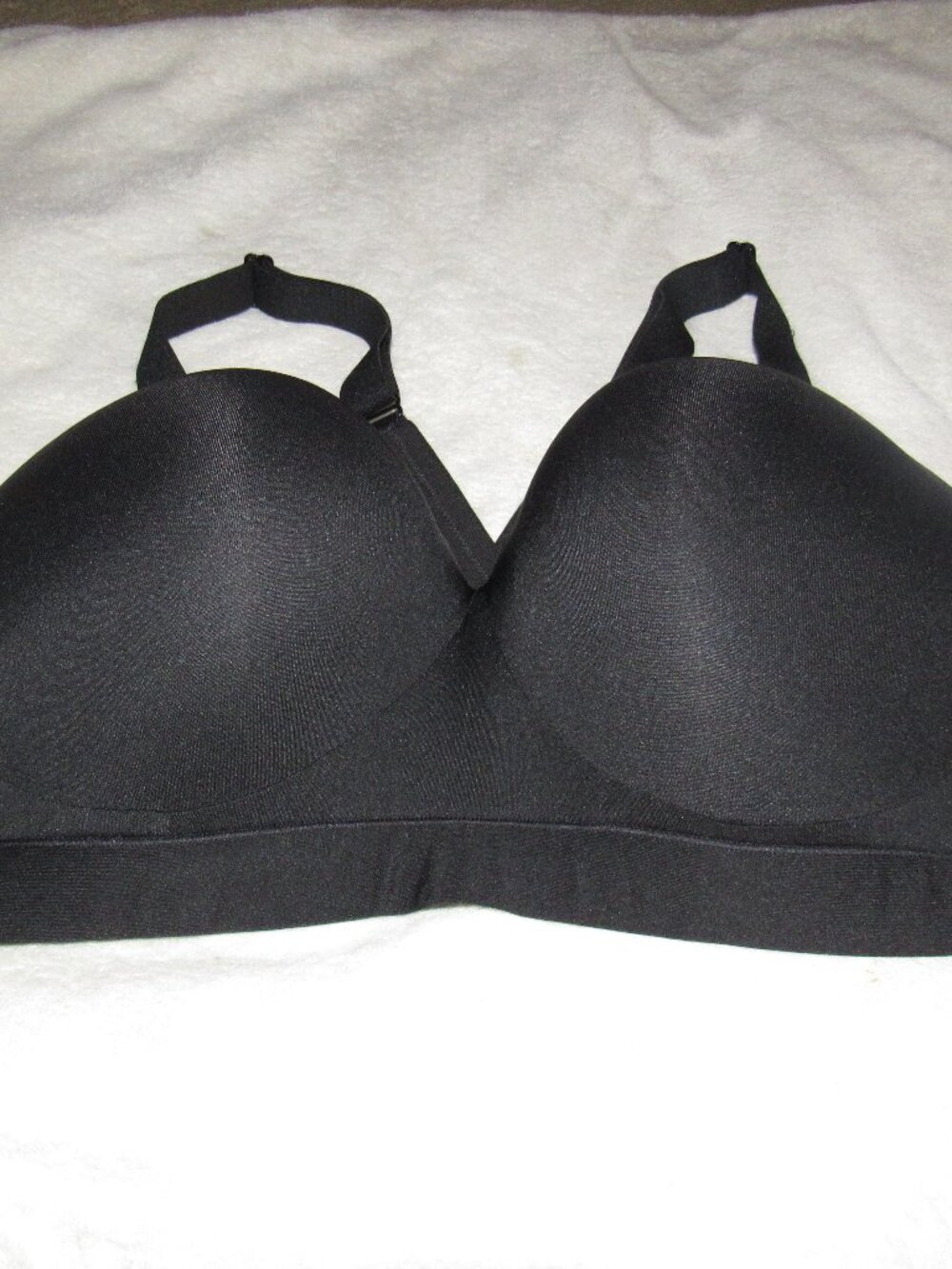 Cacique Black Lightly Lined Lounge Bra Size 44D USED Pullover